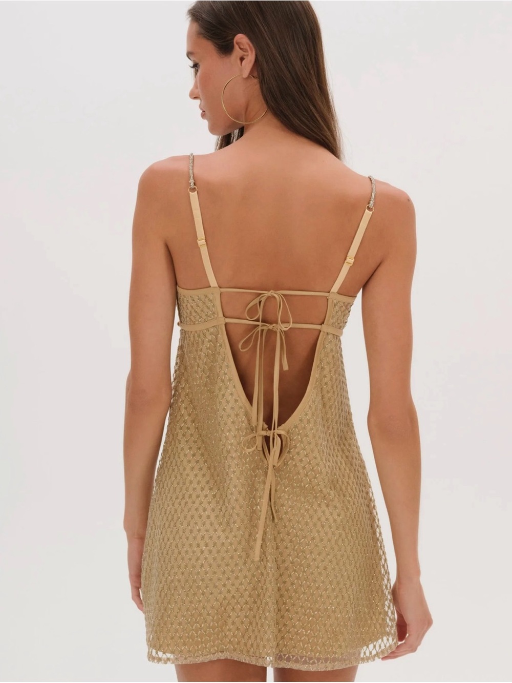 For love and lemons gold mini dress - Picture 2 of 3